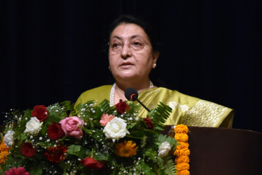 सङ्घीय संसद्को संयुक्त बैठकलाई सम्बोधन गर्दै राष्ट्रपति भण्डारी (LIVE)